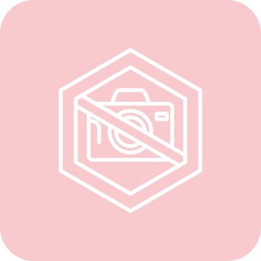 Kamera simgesi, vektör illüstrasyonu