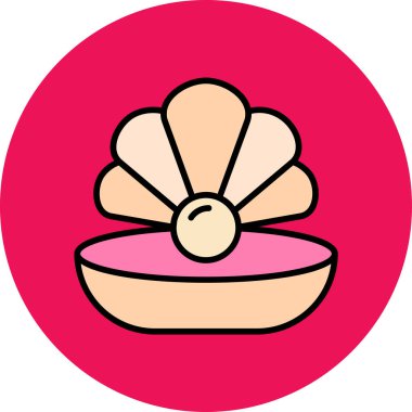 Bir çiçek simgesinin vektör illüstrasyonu