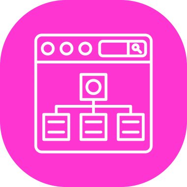 seo modern simgesinin vektör illüstrasyonu