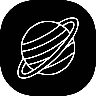 Kişisel ve ticari kullanım için vektör gezegen simgesi...