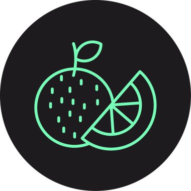 Bir meyve simgesinin vektör illüstrasyonu