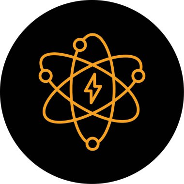 vektör atom simgesi illüstrasyonu