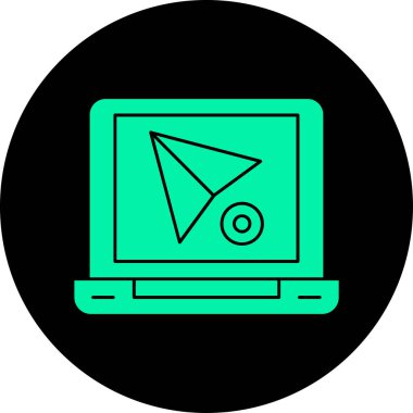 seo modern simgesinin vektör illüstrasyonu