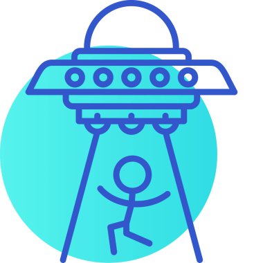 Uzaylı UFO bilim simgesi - teknoloji kategorisi