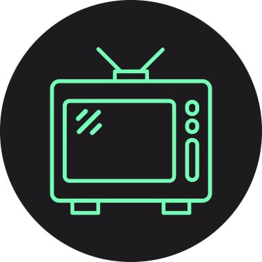 TV vektör illüstrasyon tasarımı