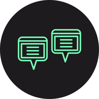 vektör konuşma simgesi illüstrasyonu