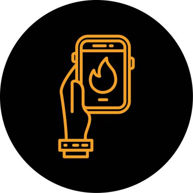 Akıllı telefon. Web simgesi basit illüstrasyon