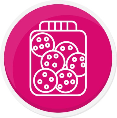 Bir besin simgesinin vektör illüstrasyonu