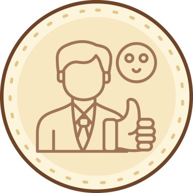 Bozuk parası olan bir adamın vektör çizimi