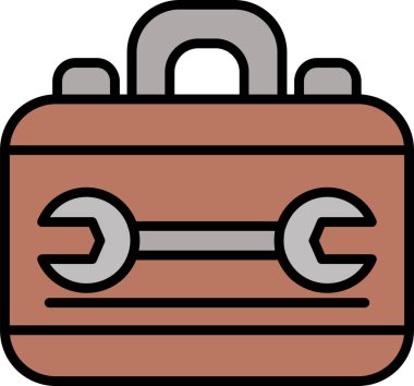 çanta çantası simgesi doldurulmuş - taslak biçimi