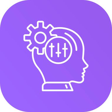 yaratıcı beyin simgesi, vektör illüstrasyonu