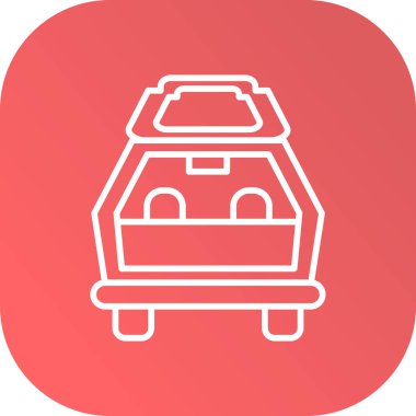 araba simgesi vektör illüstrasyonu