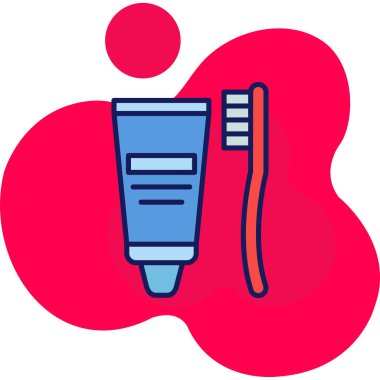 Saç fırçası. Web simgesi basit tasarım