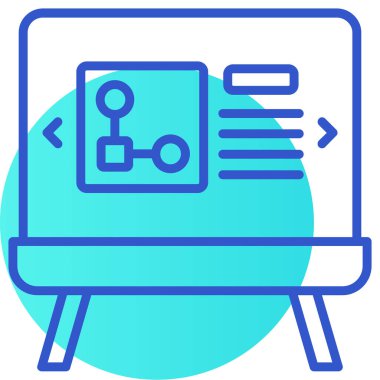 Bilgisayar. Web simgesi basit illüstrasyon