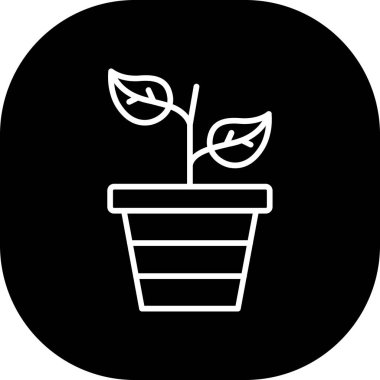 bitki simgesi vektör illüstrasyonu