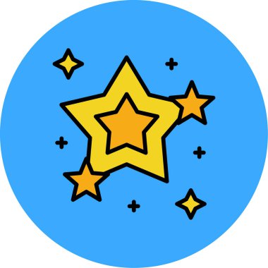 Yıldız. Web simgesi basit tasarım