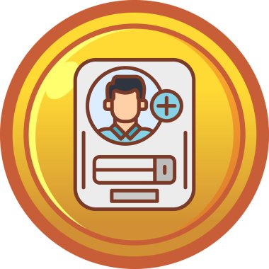 Para için. Web simgesi basit illüstrasyon