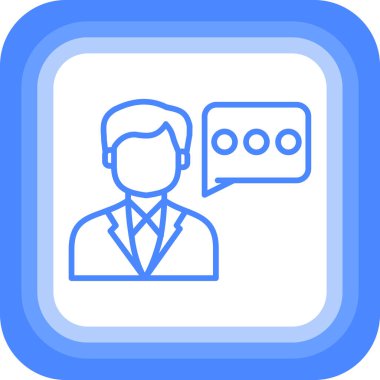 İş. Web simgesi basit illüstrasyon