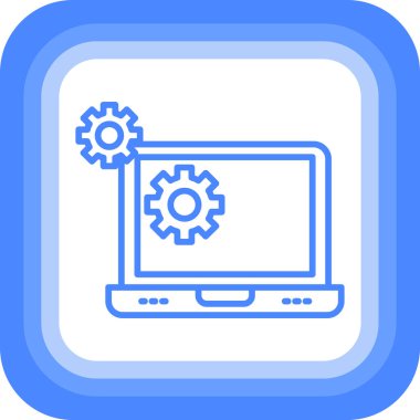 Ağ simgesi. Ayarların basit illüstrasyonu