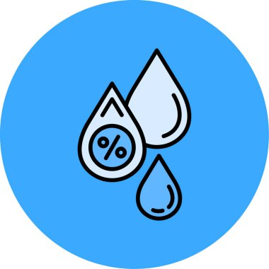 damla simgesi, vektör illüstrasyonu