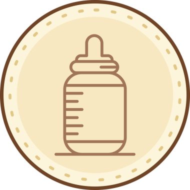 bebek şişe ikonu vektör illüstrasyonu