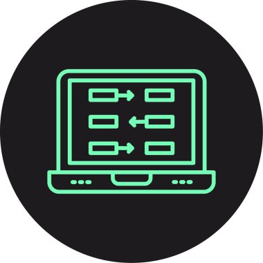 Vektör sunucu simgesi, vektör illüstrasyonu