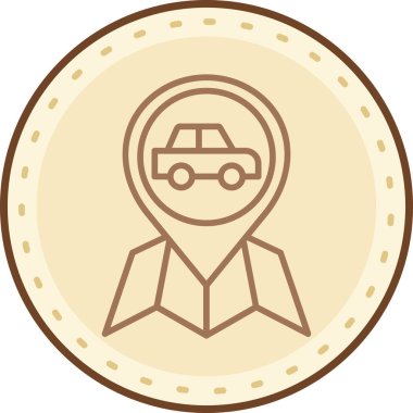 Rozet simge vektör çizim