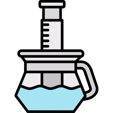 Musluk ikonu. ana hatlı su musluk vektörü simgesi düz izole
