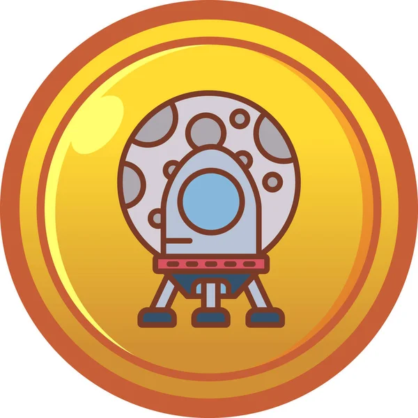 Kumarhane çipi simgesi, çizgi film tarzı