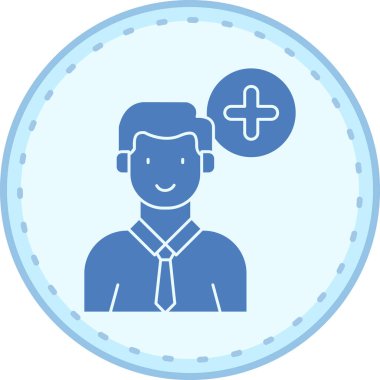 Müşteri geldi. Web simgesi basit tasarım