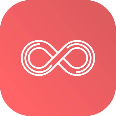 Soyut arkaplanda döngü simgesi izole edildi