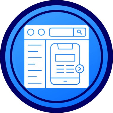 Vektör Mobil simge illüstrasyonu