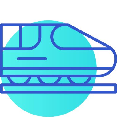 tren. Web simgesi basit illüstrasyon