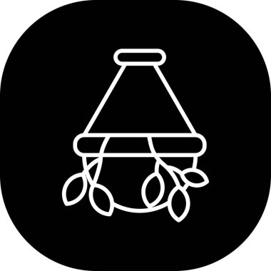 Benzersiz çan çizgisi vektör simgesi