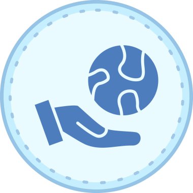 Ekoloji simgesi, vektör illüstrasyonu basit tasarım