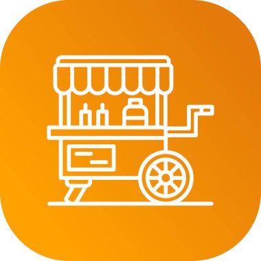 Modern b 'nin vektör illüstrasyonunda yiyecek ikonu yok