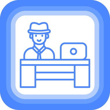 Modern dizüstü bilgisayar simgesinin vektör illüstrasyonu