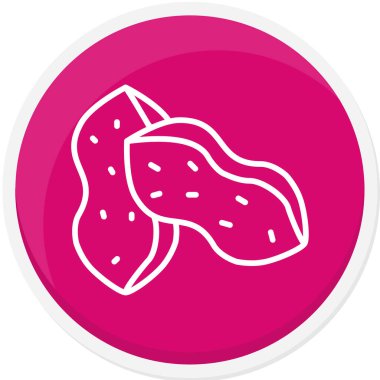 pembe karpuz vektör simgesi