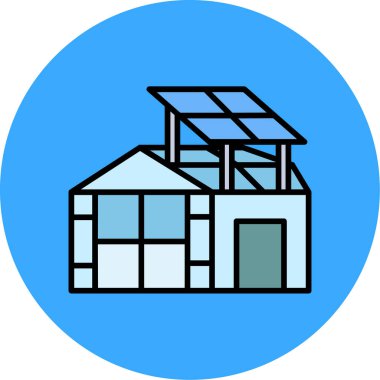 Güneş panellerinin vektör illüstrasyonu