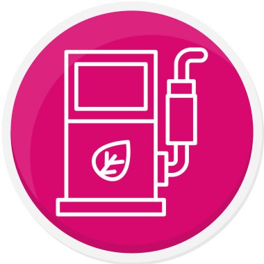 Gaz simgesinin vektör illüstrasyonu