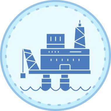 Gemi simgesi, vektör illüstrasyonu