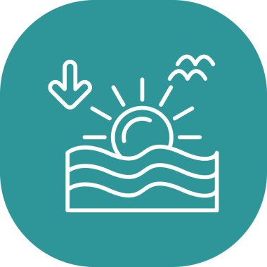 Güneş simgesinin vektör illüstrasyonu