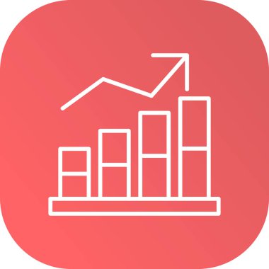 Grafikli çubuk çizelgesinin vektör simgesi