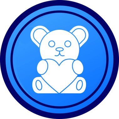 Ayı simgesi vektör illüstrasyonu