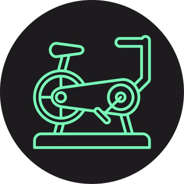 güzel bisiklet vektör çizgisi simgesi