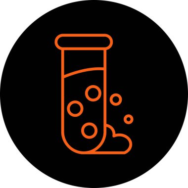 Bir test tüpünün vektör illüstrasyonu