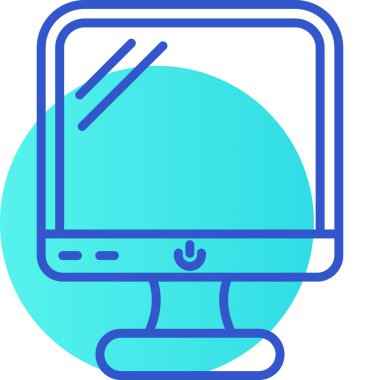 Dizüstü bilgisayar simgesi vektör çizimi