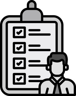 Kontrol listesi. Web simgesi basit tasarım