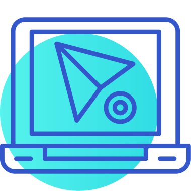 vektör dizüstü simgesi illüstrasyonu