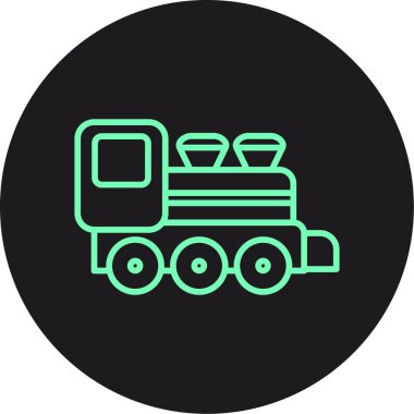 Vektör tren simgesi illüstrasyonu